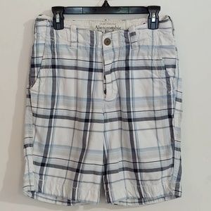 🎉HP! Abercrombie and Fitch • Blue Plaid Shorts